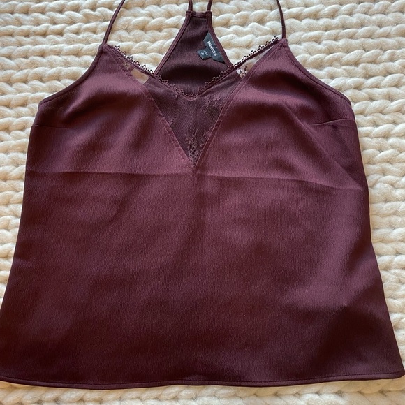 Express Tops - Express Burgundy Canisole Size Small